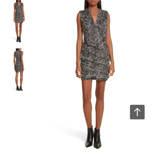 IRO Corie Metallic Fil Coupe Dress - Picture 1 of 9